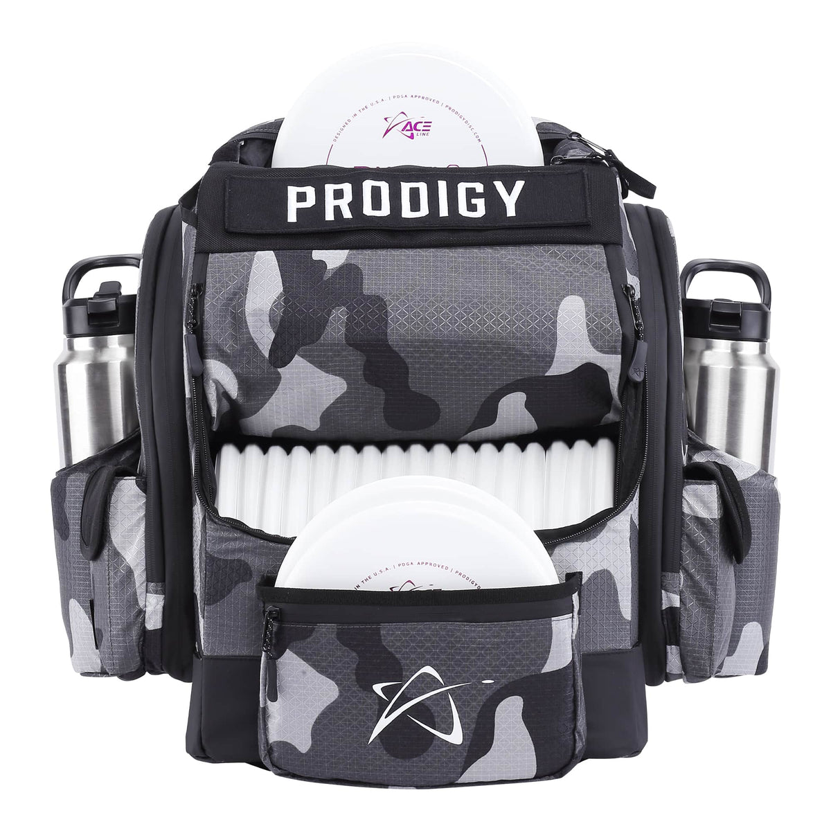 Disc Golf Backpack Gray Camo Ripstop option