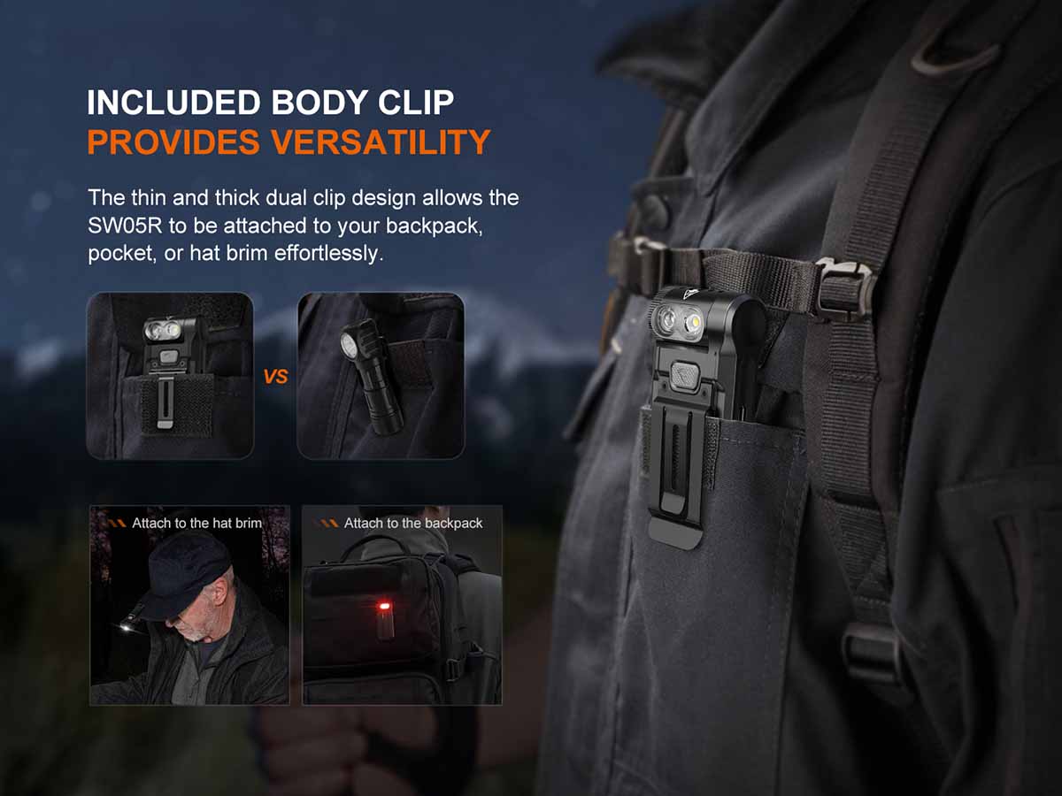 Rechargeable UV Clip-On Flashlight source view 13