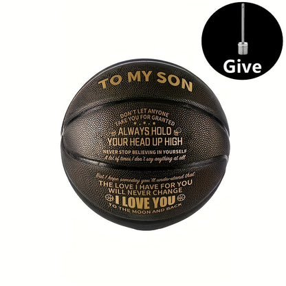 Motivational Basketball Gift for Teenagers, Grandson & Grandchild – International Standard Size, Inspirational Quote Ball, Perfect Birthday & Christmas Gift for Boys & Girls Age 14+