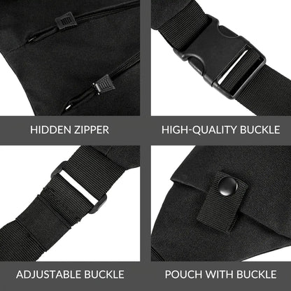 Anti-Theft Sling Bag Men Crossbody Chest Pack Oxford – Lightweight Shoulder Bag with Adjustable Strap, Multiple Compartments & Zipper, Left & Right Hand, Minimalist Travel Bag for Commuting, Hiking & Daily Use