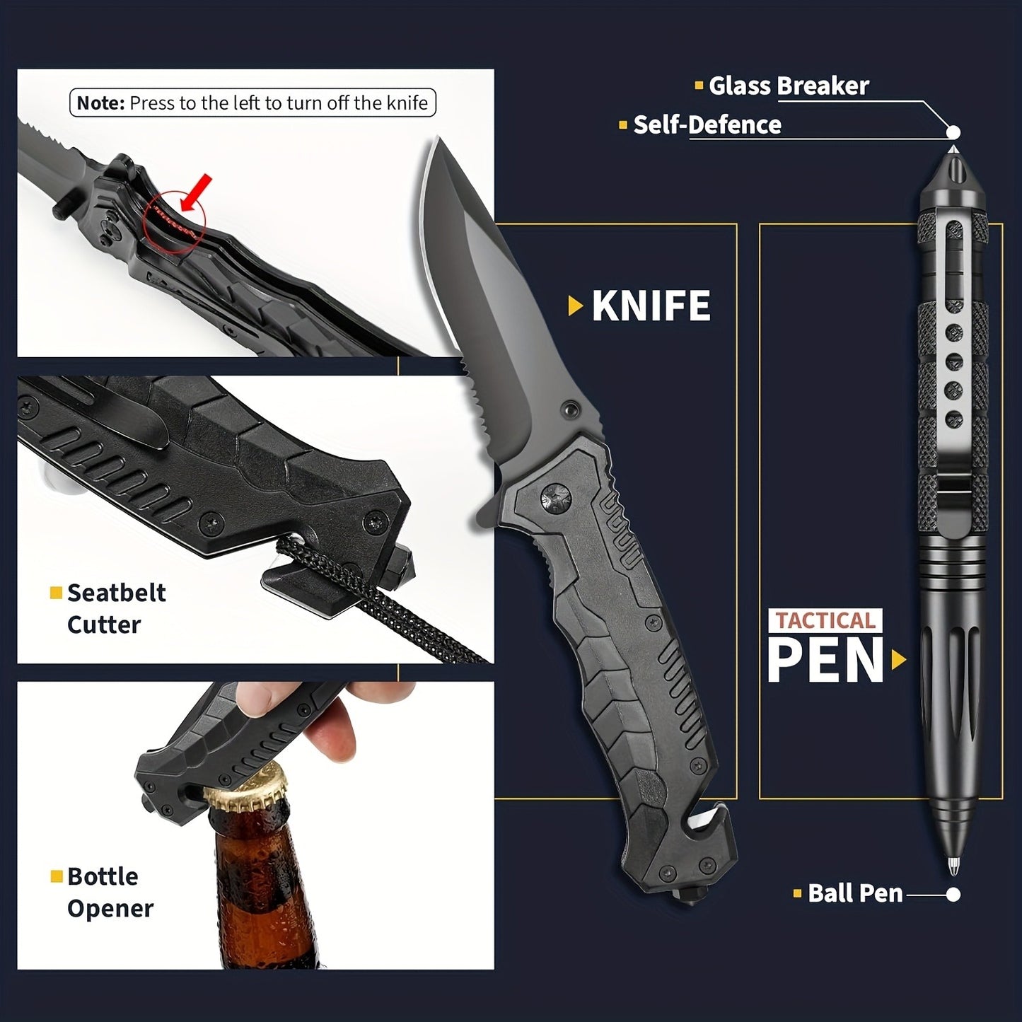 Survival Gear Kit Emergency Tool Set – Outdoor Multifunctional Camping Axe, Survival Shovel & Flint Fire Starter, 12pcs Basic or 158pcs Full Kit for Hiking, Hunting, Earthquake & Outdoor Adventures