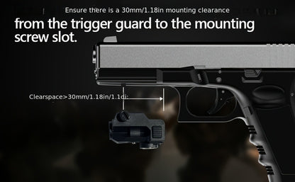 Compact Green Laser Sight Magnetic USB Charging Ambidextrous Low Profile 20mm Picatinny Rail for Handgun Pistol Airgun 150-300m Range PA66 Nylon