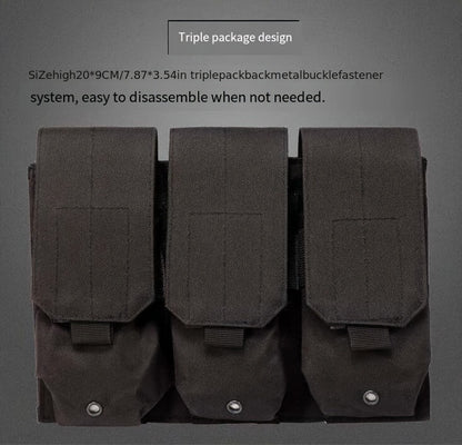 Tactical MOLLE Vest 6094 Adjustable Combat Chest Rig with Multi-Pocket System for Outdoor Hunting Training Airsoft CS Wargame Hiking Camping