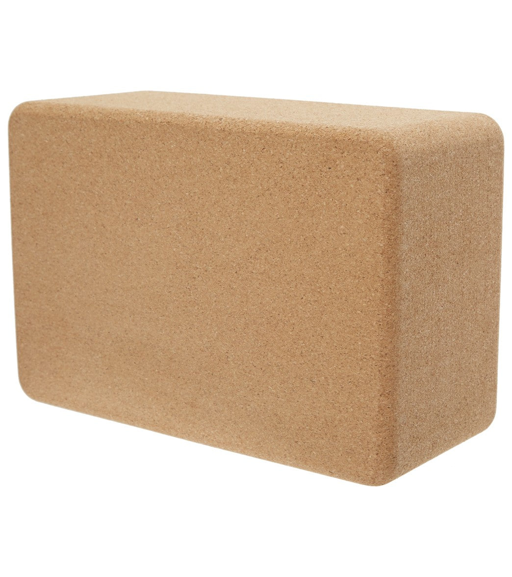 Cork Yoga Block Natural 4 Inch option