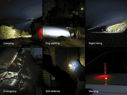 Rechargeable Flat EDC Flashlight source view 14