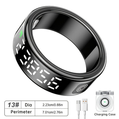 Stainless Steel Smart Ring | Fitness Monitor USB Charging Gift