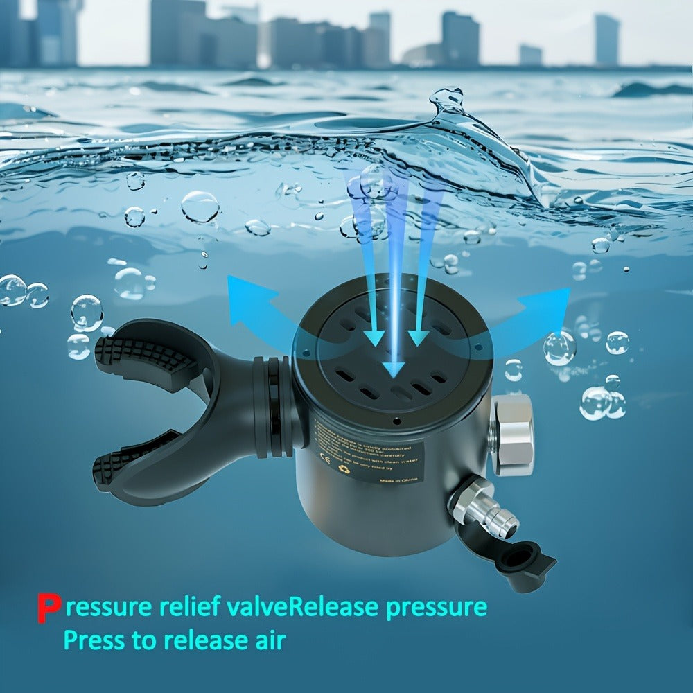Aluminum Alloy Mini Diving Tank 0.5L – Portable Scuba Oxygen Cylinder with Regulator for Underwater Photography Snorkeling Recreation Leisure Diving Adults