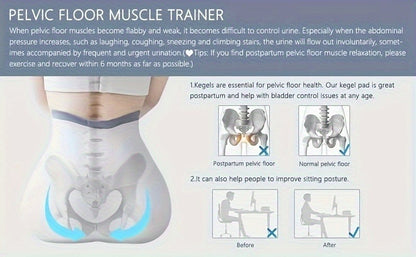 Pelvic Floor Muscle Trainer Electric Massage Cushion – Wireless Vibrating Exercise Pad for Men & Women, 6 Modes Home Gym Kegel Strengthening & Relaxation Fitness Device, Great Gift Idea
