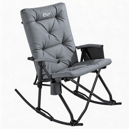 Rocking Camping Chair Soft Pad / Gray option