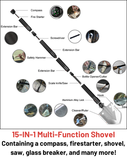 Folding survival shovel gallery image 25