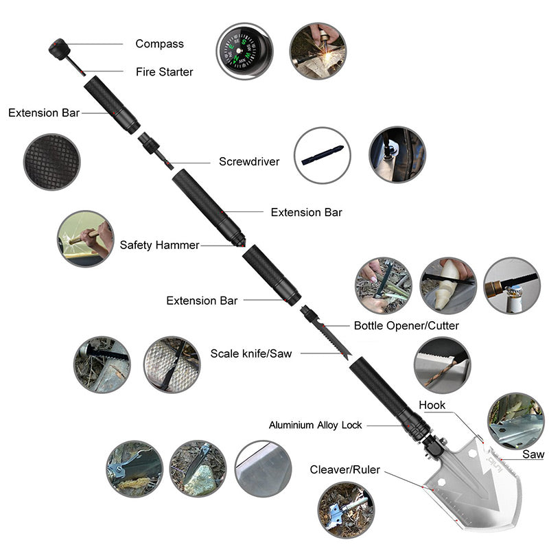 Folding survival shovel gallery image 2
