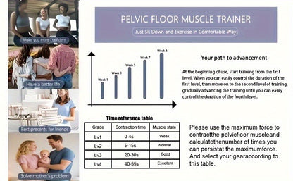Pelvic Floor Muscle Trainer Electric Massage Cushion – Wireless Vibrating Exercise Pad for Men & Women, 6 Modes Home Gym Kegel Strengthening & Relaxation Fitness Device, Great Gift Idea