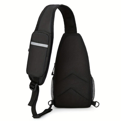Crossbody Bag for Women & Men, Large Capacity Single Shoulder Bag with Zipper, Lightweight Multi-Pocket Design, Casual Sling Bag for Travel, Hiking, Work & Daily Use – Multiple Colors Available