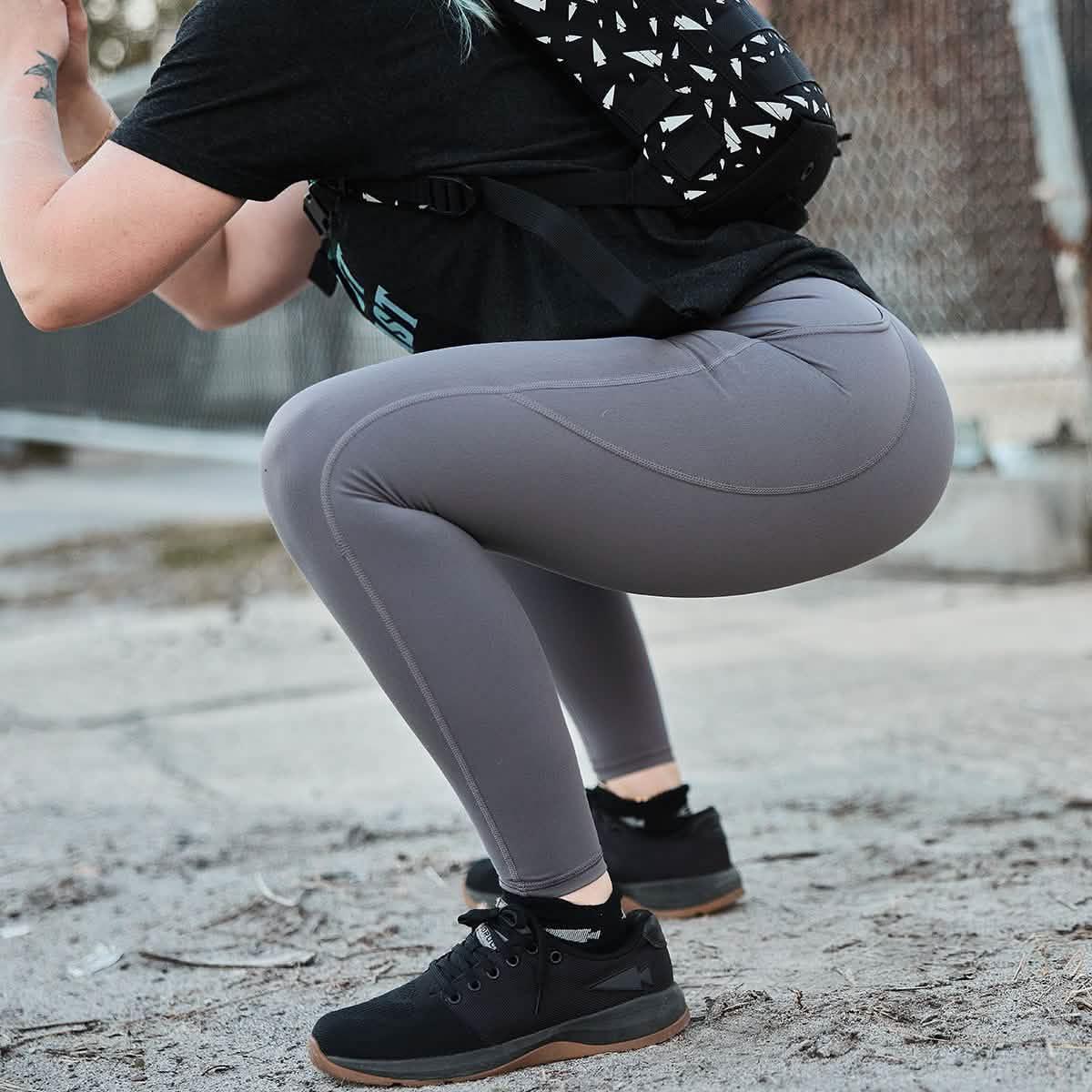 Women's Training Leggings Pockets / Dark Grey / 2 option
