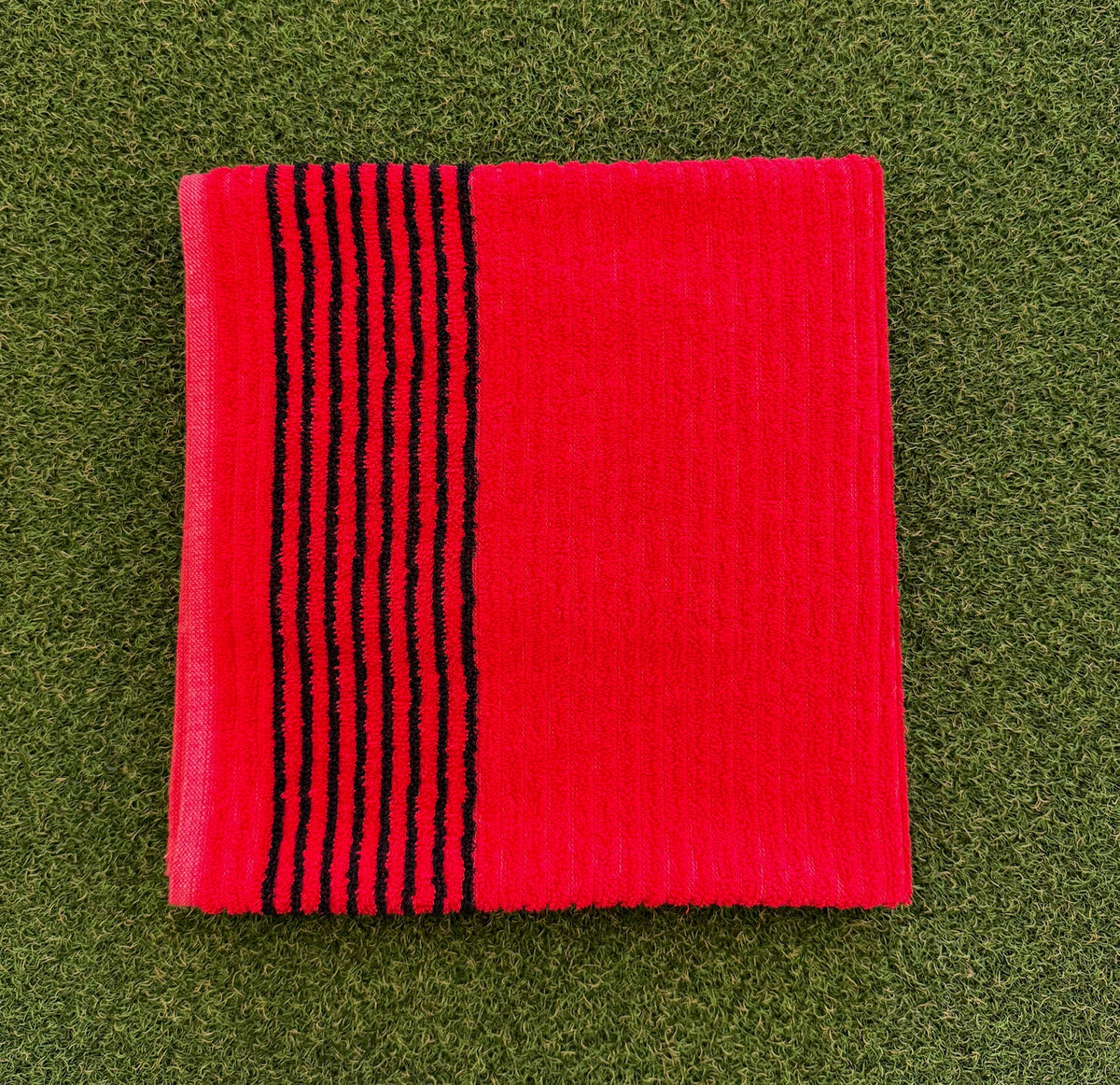 Golf Towel Red w/ Black Stripes option