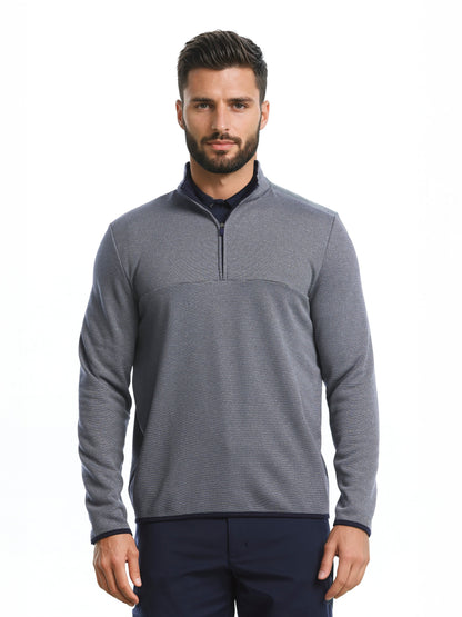 Men's Golf Pullover Peacoat Heather / S option