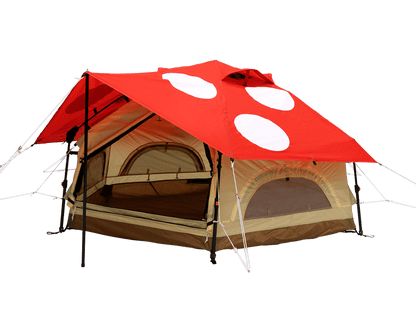 Compact Quick-Setup Camping Tent Red option