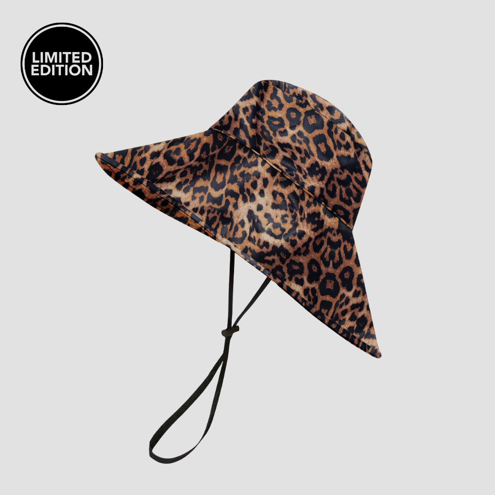 Wide Brim Sun Hat Classic / Leopard - Limited Edition option
