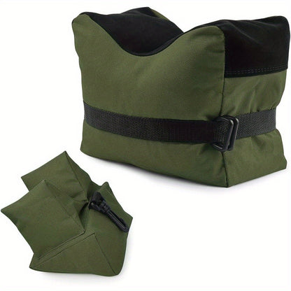 Shooting Rest Sandbag Bags Front & Rear Support Stand Holders for Rifle Gun Shotgun Bench Rest Target Sports Hunting Photography Unfilled Tactical Shooting Bag Set