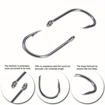 1000pcs Fishing Hooks Assorted Sizes #3-#12 Sharp Carbon Steel Fish Hooks Set with Portable Tackle Box for Sea Freshwater Bass Trout Carp Fishing Gear Kit Men Gift