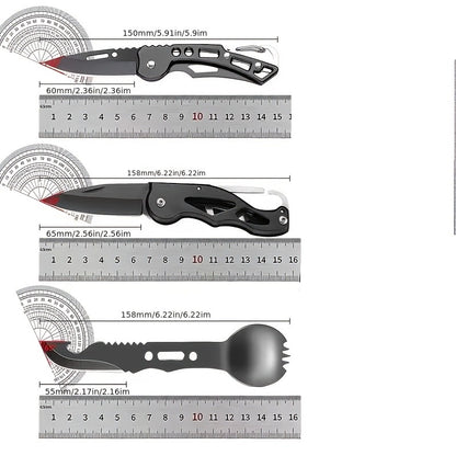 Outdoor Survival Kit 12-115 Piece – Emergency Gear Set for Camping, Hiking & Survival, Multi-Tool Equipment for Men, Dad, Husband – Unique Outdoor Gift Idea