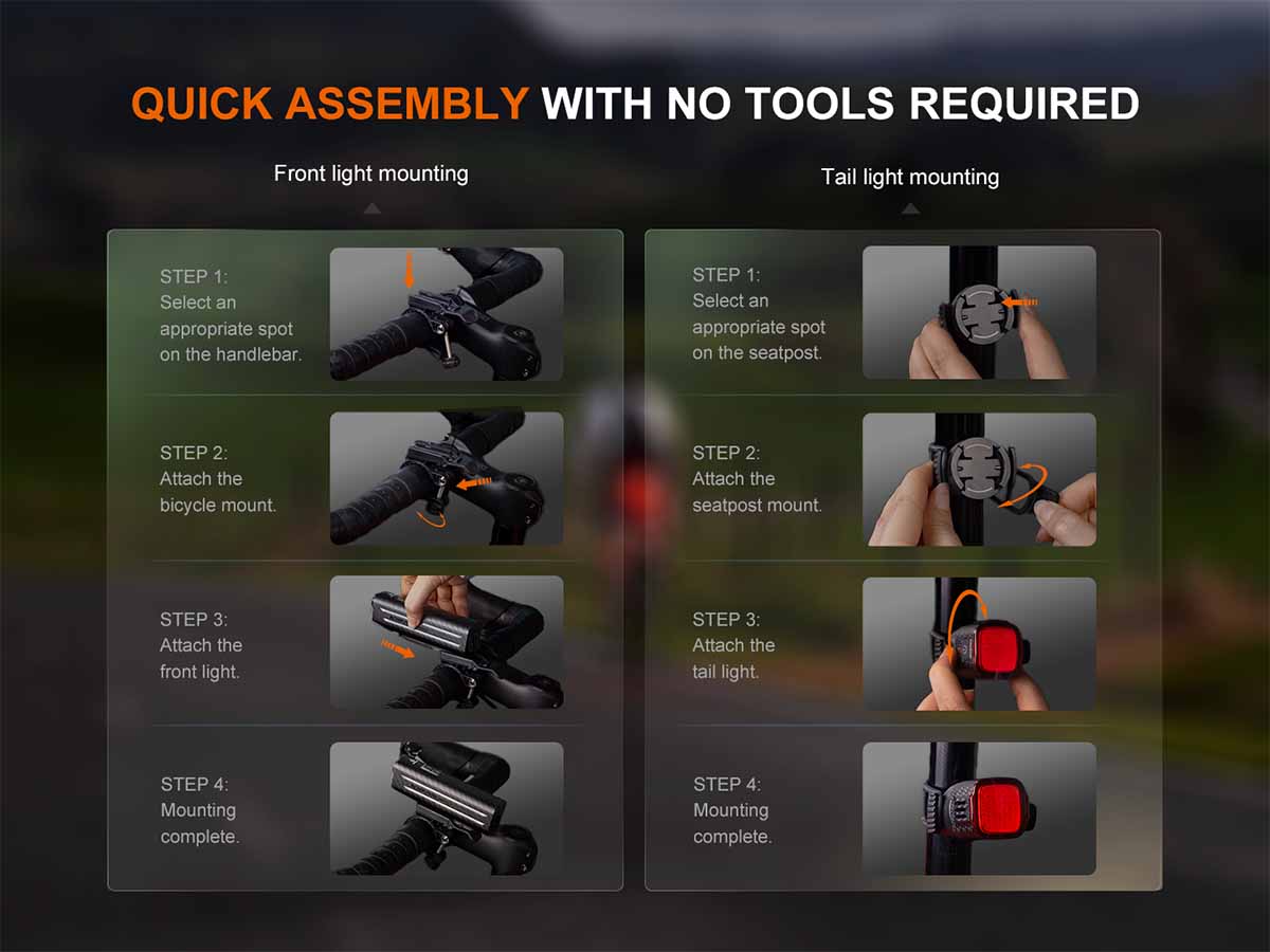 Rechargeable Bike Light Set source view 18