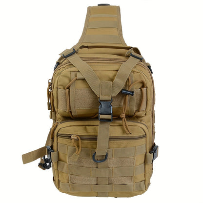 Tactical Chest Bag – Single Shoulder Crossbody Sling Pack for Hiking, Patrol & Outdoor EDC, Adjustable Strap, Multi-Pocket