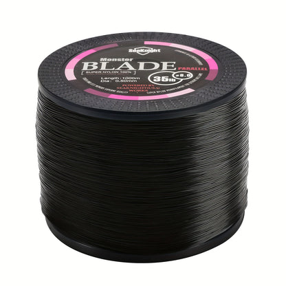 Monofilament Fishing Line 1000M / 1093Yds – Nylon Mono Line for Freshwater & Saltwater, 2-35LB, Black & White