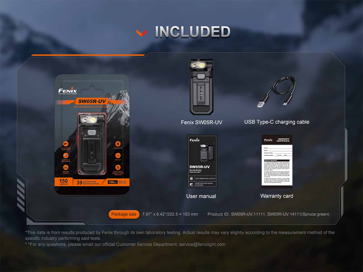 Rechargeable UV Clip-On Flashlight source view 19