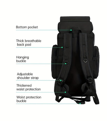 Tactical Backpack for Men & Women – Lightweight Packable Hiking Backpack 21L, Multi-Compartment Camping Rucksack with Adjustable Straps, Waterproof Outdoor Daypack for Camping, Trekking & Travel