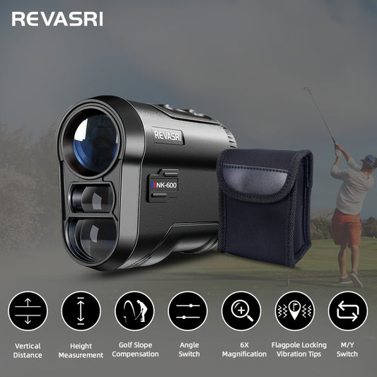 Multi-Function Golf Rangefinder 650 Yards | Golf Mode, Slope Compensation, Speed, Height & Horizontal Distance Measurement – USB Rechargeable Laser Rangefinder for Golfers & Multipurpose Outdoor Use
