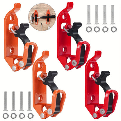 Roof Rack Shovel Mount 2-Pack – Metal Clamp Bracket Kit with Rubber Clamps, Quick Release Axe Holder for Roof Rack, Truck Bed, Boat, RV & Trailer, Fits Shovels, Axes & Long Handle Tools