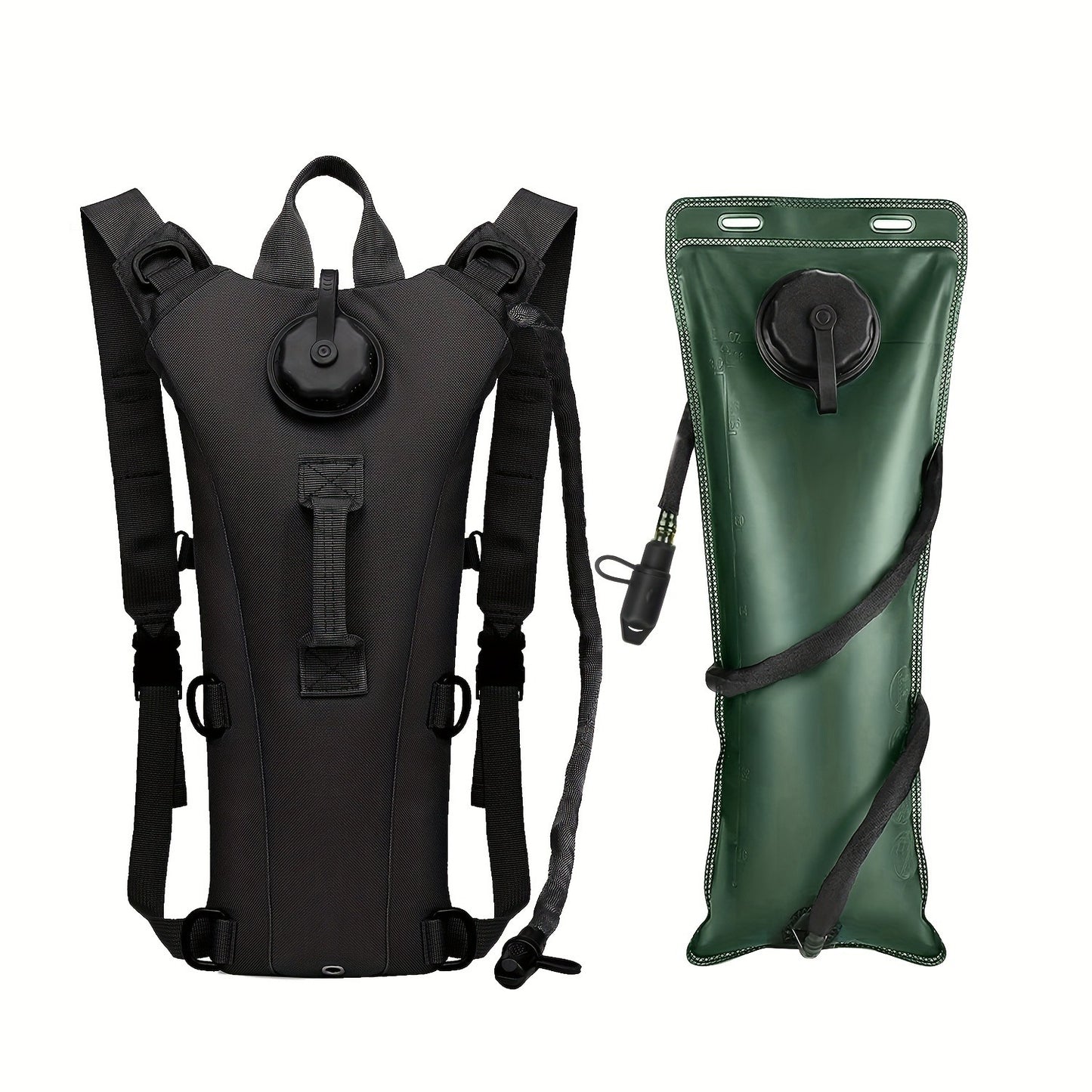 Water Bladder Backpack with 3L & 101.44oz BPA-Free Bladder – Oxford Cloth Hydration Pack for Hiking, Camping & Outdoor Adventures, Multiple Colors Available