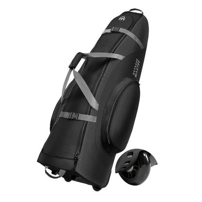 Golf Travel Bag with Reinforced Inline Wheels - 900D Heavy-Duty Oxford Padded Golf Club Travel Case with Shoes & Accessories Compartment, Foldable Airline-Approved Golf Bag for Men, 49.2 Inch