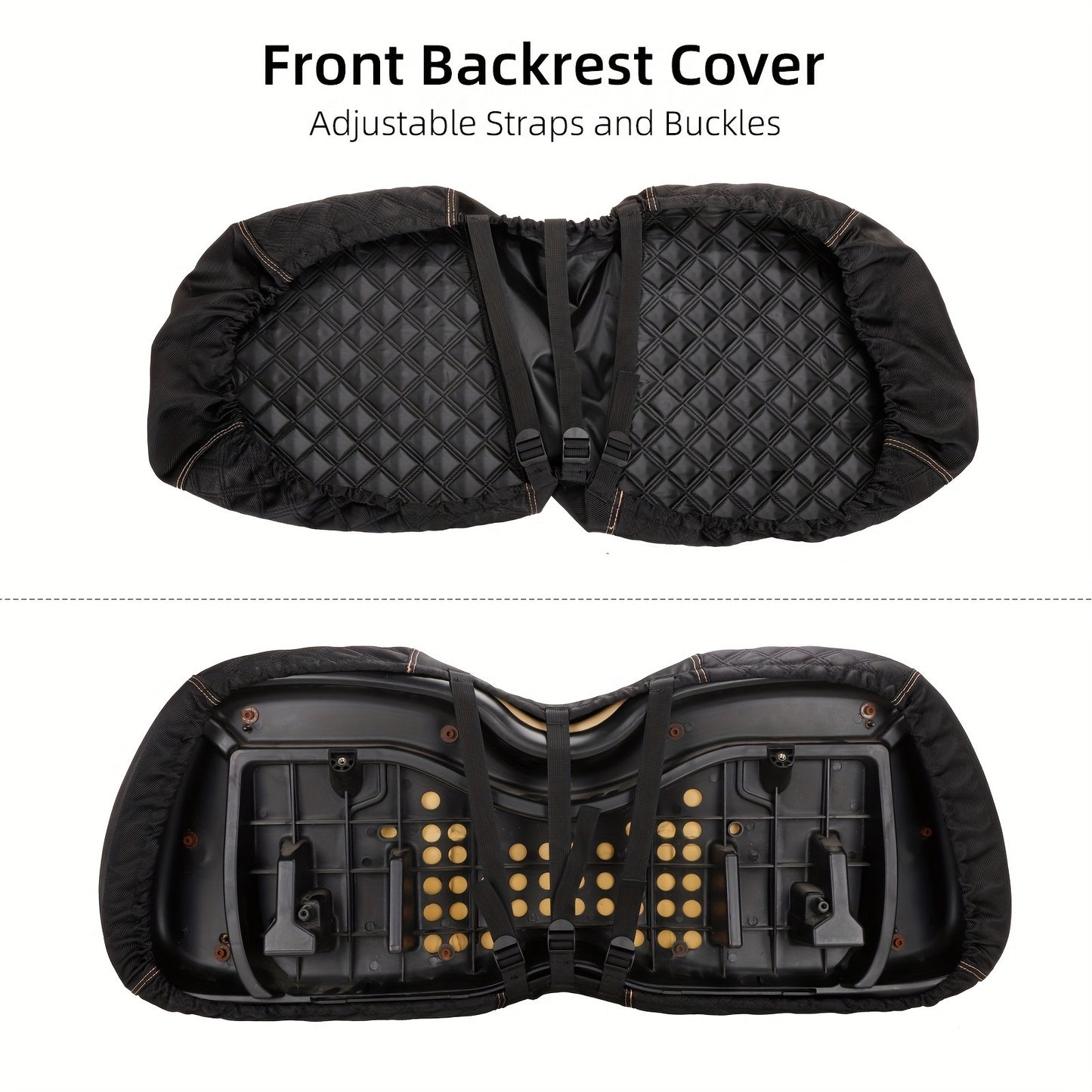Golf Cart Seat Covers for Club Car Precedent Front Seat 1680D Oxford Cloth No Drilling Required Breathable Washable Air Dry Soft Protective Seat Kit