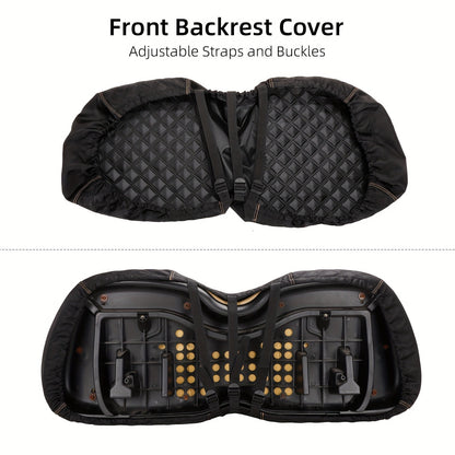 Golf Cart Seat Covers for Club Car Precedent Front Seat 1680D Oxford Cloth No Drilling Required Breathable Washable Air Dry Soft Protective Seat Kit