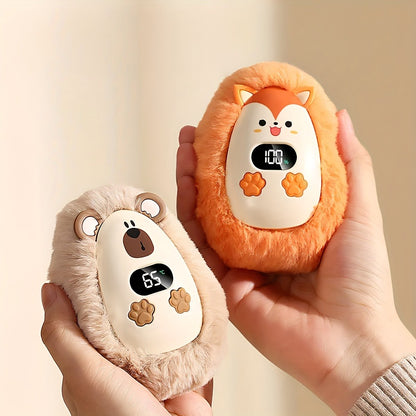 Electric Hand Warmer USB Rechargeable – Plush Soft Cover, 3 Heat Settings, Fast Heating Pocket Warmer for Home, Office & Outdoor Winter Use, Great Gift for Family & Friends
