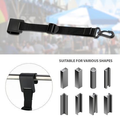 Canopy Hanging Clips for Tent & Vendor Booth – Heavy Duty Clip Set for Hanging Signs, Flags, Lanterns & Banners – Outdoor Camping & Exhibition Display Clips, Black, 5pcs or 8pcs
