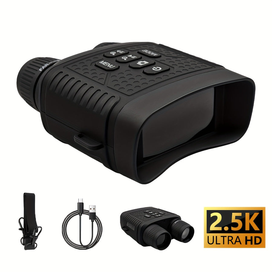 Digital Night Vision Monocular 6X – Infrared Night Vision Scope with 2000mAh Battery, 3" LCD Screen & Photo/Video Recording for Hunting Camping Wildlife