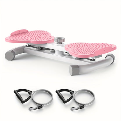 Waist Twisting Board Ab Twister for Home Gym – Noiseless 360° Twist Exercise Machine with Digital Display, Figure-8 Resistance Band & 360 LBS Capacity – Track Time, Reps & Calories