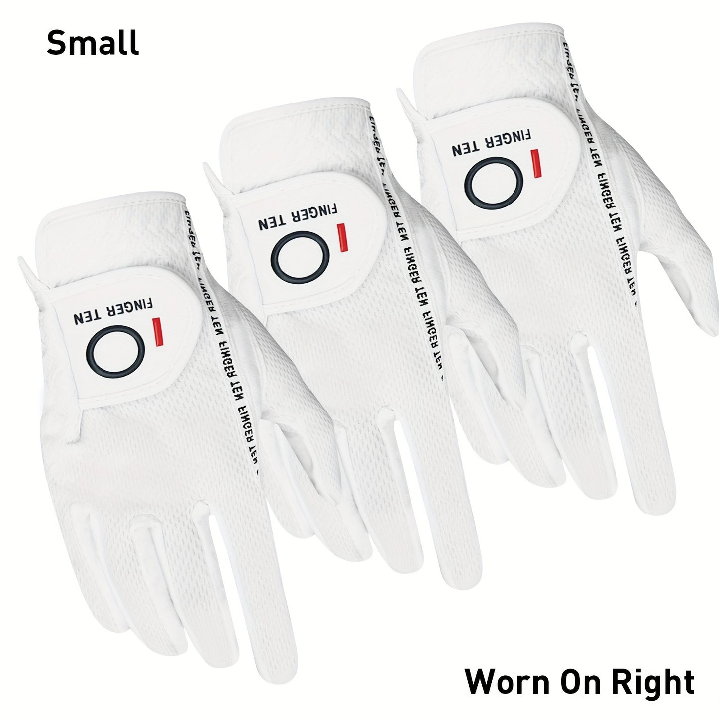Wet Weather Golf Gloves Rain Grip 3-Pack for Men | Breathable Water-Resistant Golf Gloves for Left & Right Hand – Durable Comfortable Fit in Hot & Wet Conditions (Black, Gray, White | S–3XL)