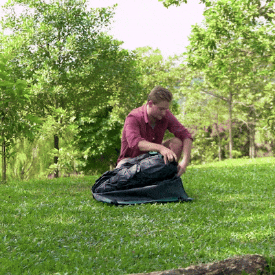 Small and large pop-up camping tents with two included tarps