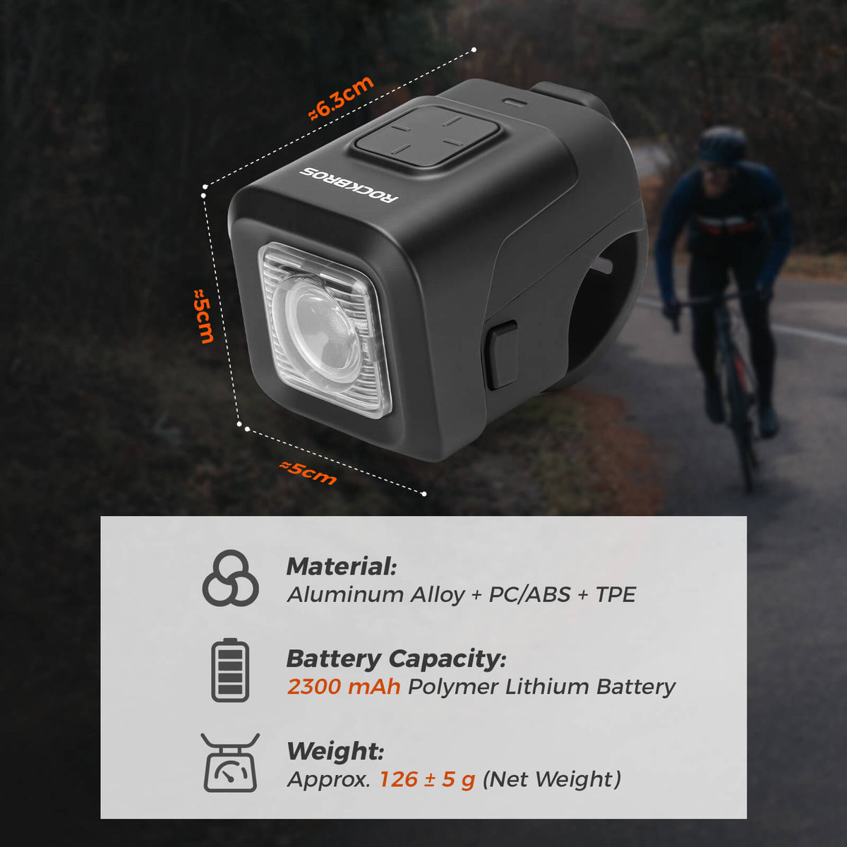 Combined bicycle front light and horn