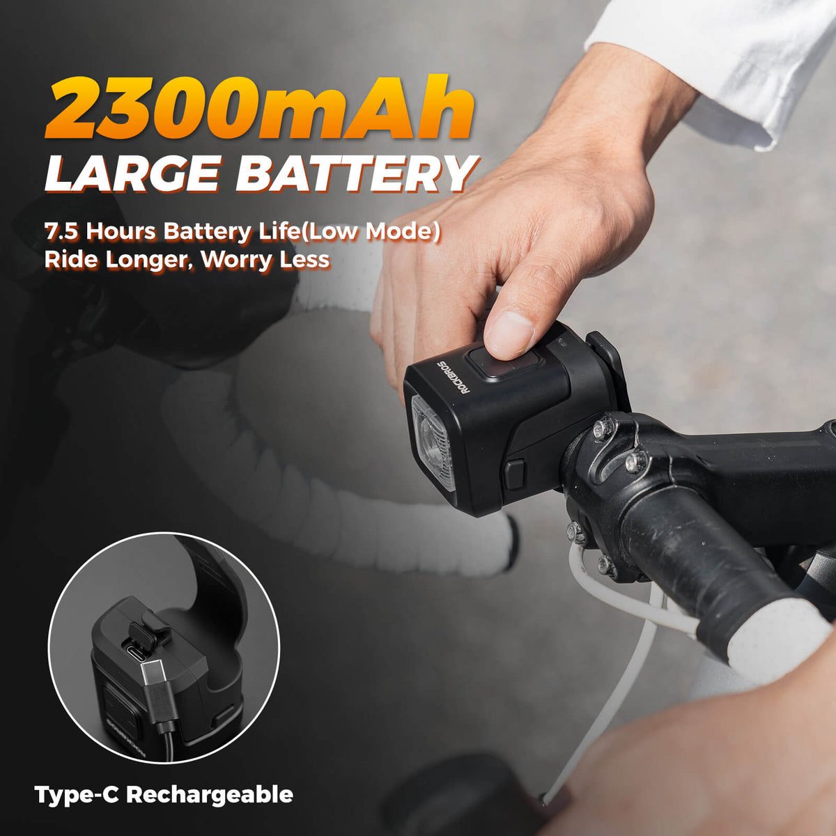 Combined bicycle front light and horn