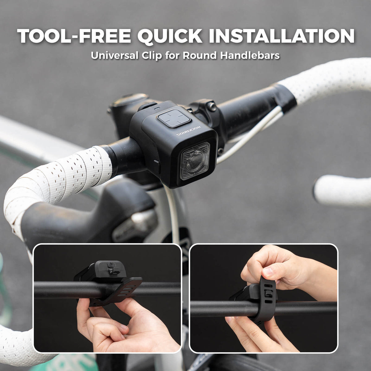 Combined bicycle front light and horn