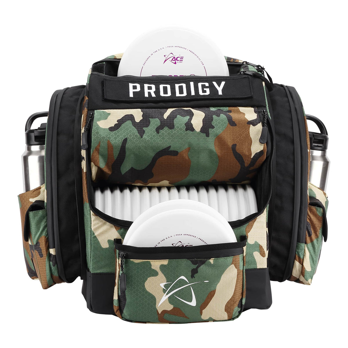 Disc Golf Backpack Green Camo Ripstop option