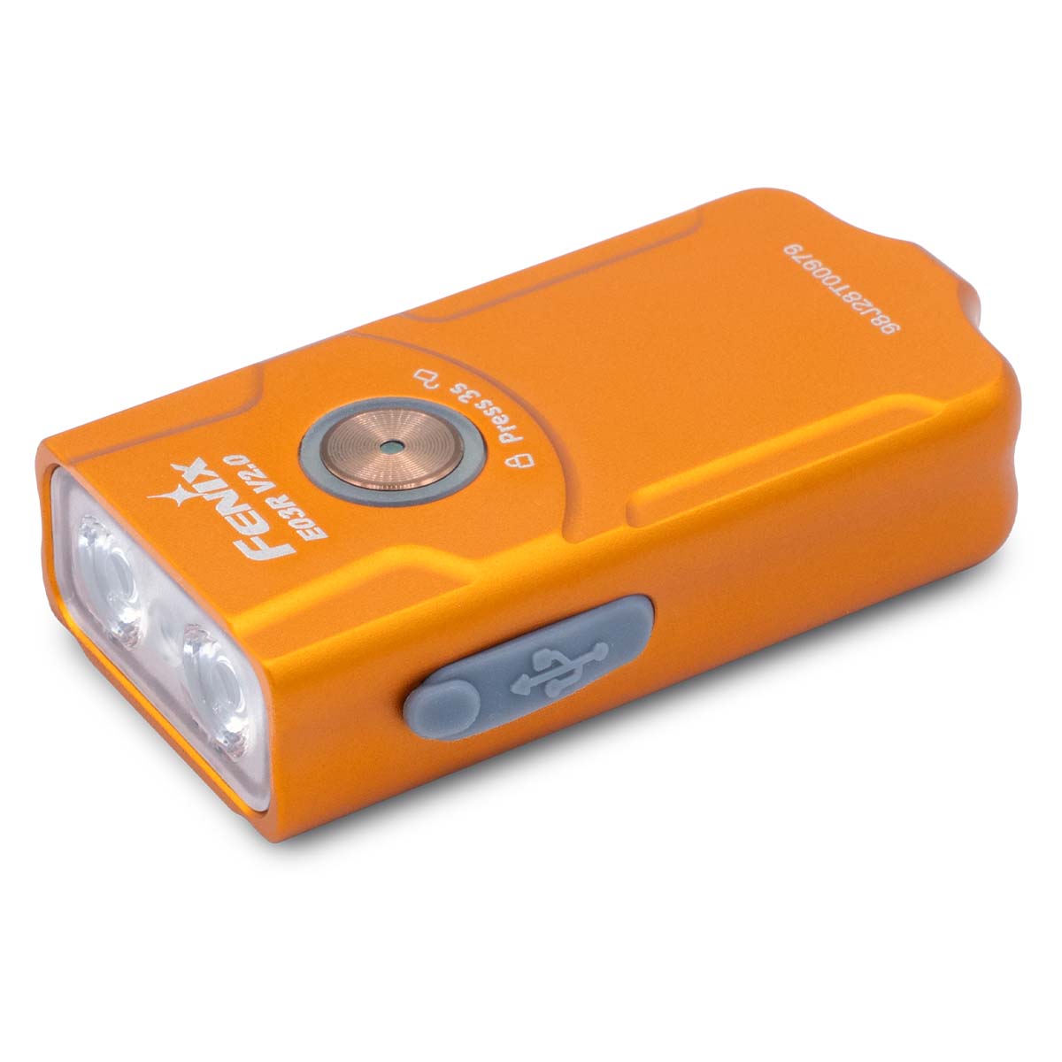 Rechargeable Keychain Flashlight Orange option