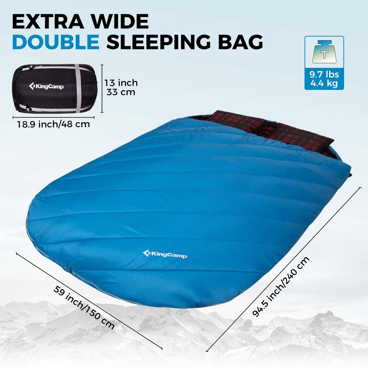 Double Flannel Sleeping Bag source view 20