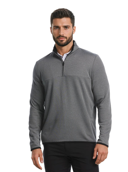 Men's Golf Pullover Caviar Heather / S option