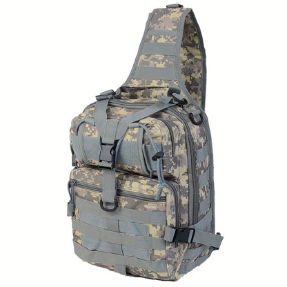 Tactical Chest Bag – Single Shoulder Crossbody Sling Pack for Hiking, Patrol & Outdoor EDC, Adjustable Strap, Multi-Pocket
